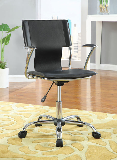 Office Chair - Himari Adjustable Height Office Chair Black and Chrome