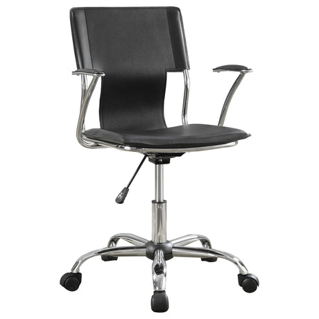 Office Chair - Himari Adjustable Height Office Chair Black and Chrome