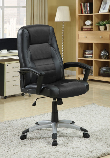 Dione Adjustable Height Office Chair Black | Coaster - 800209 - Home Elegance USA - 2