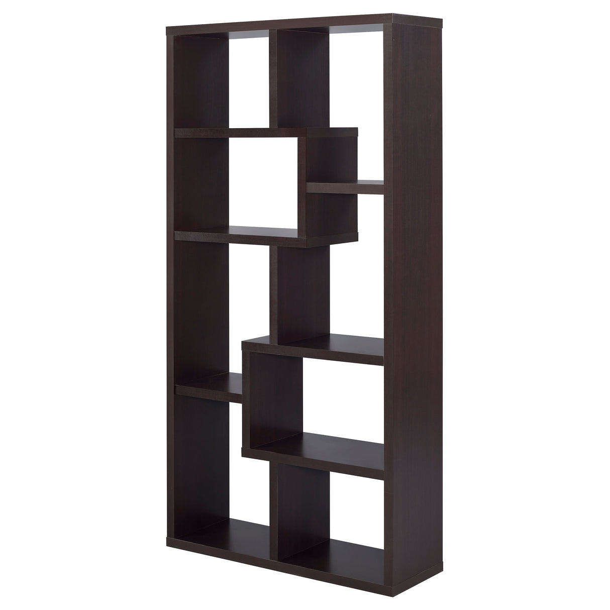 Bookcase - Theo 10-shelf Bookcase Cappuccino