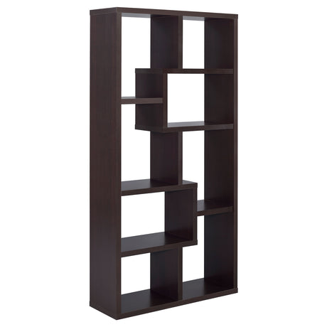 Bookcase - Theo 10-shelf Bookcase Cappuccino