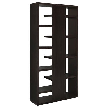 Altmark Bookcase with Staggered Floating Shelves Cappuccino | Coaster - 800265 - Home Elegance USA - 5