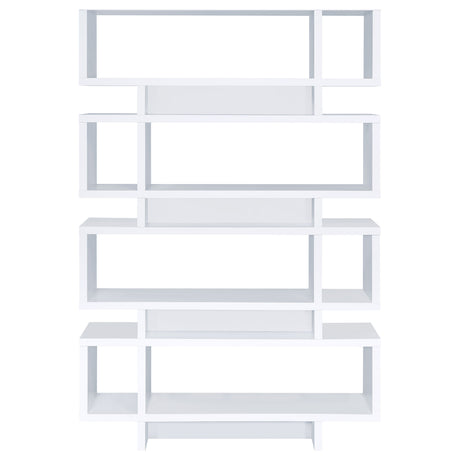 Bookcase - Reid 4-tier Open Back Bookcase White