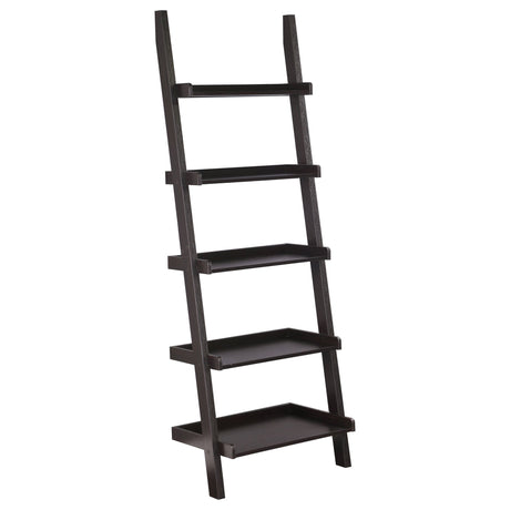 Colella 3 - piece Storage Ladder Bookcase Set Cappuccino - 800319 - S3 - image - 4