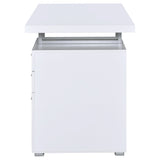 Brennan 3 - drawer Office Desk White | Coaster - 800325 - Home Elegance USA - 6