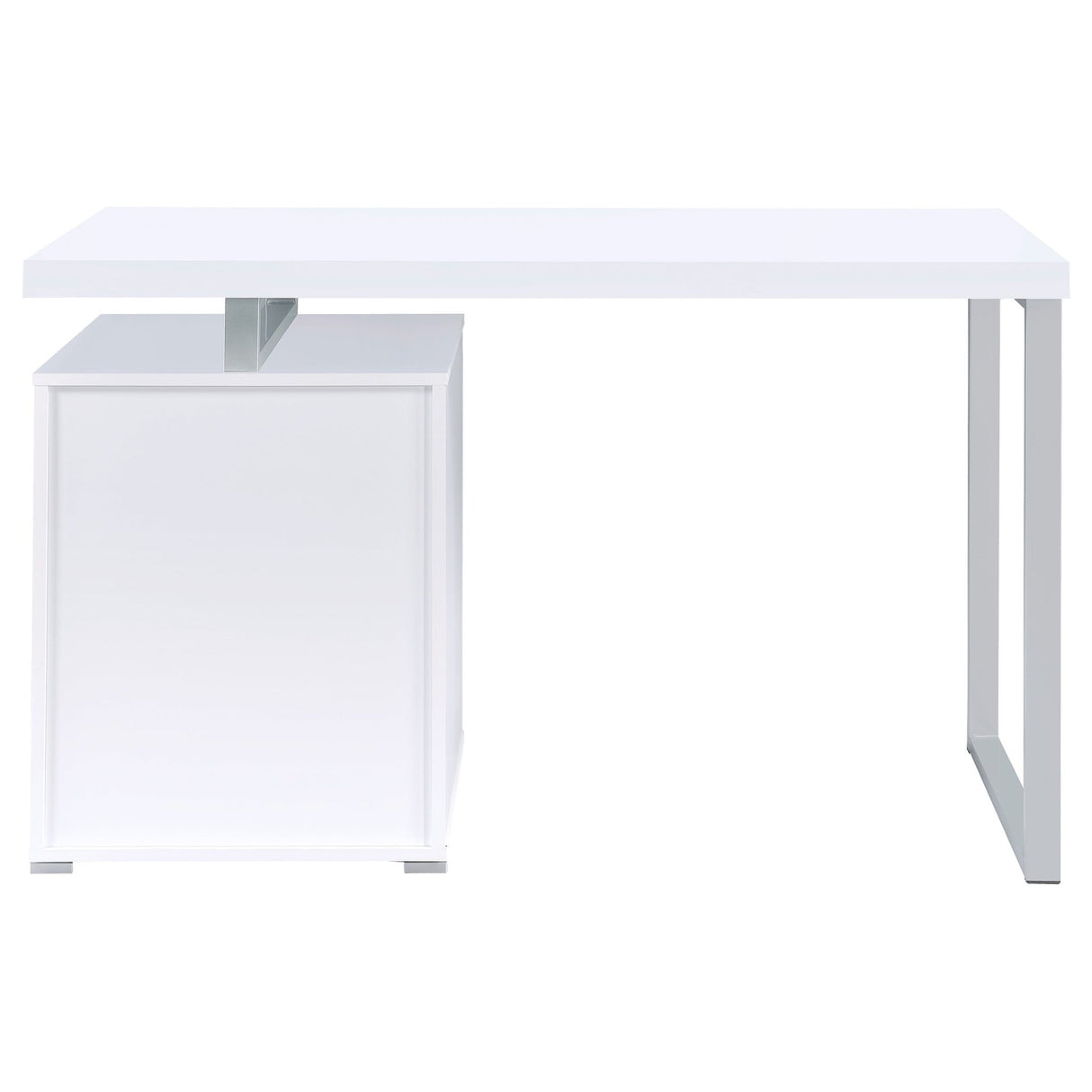 Brennan 3 - drawer Office Desk White | Coaster - 800325 - Home Elegance USA - 8