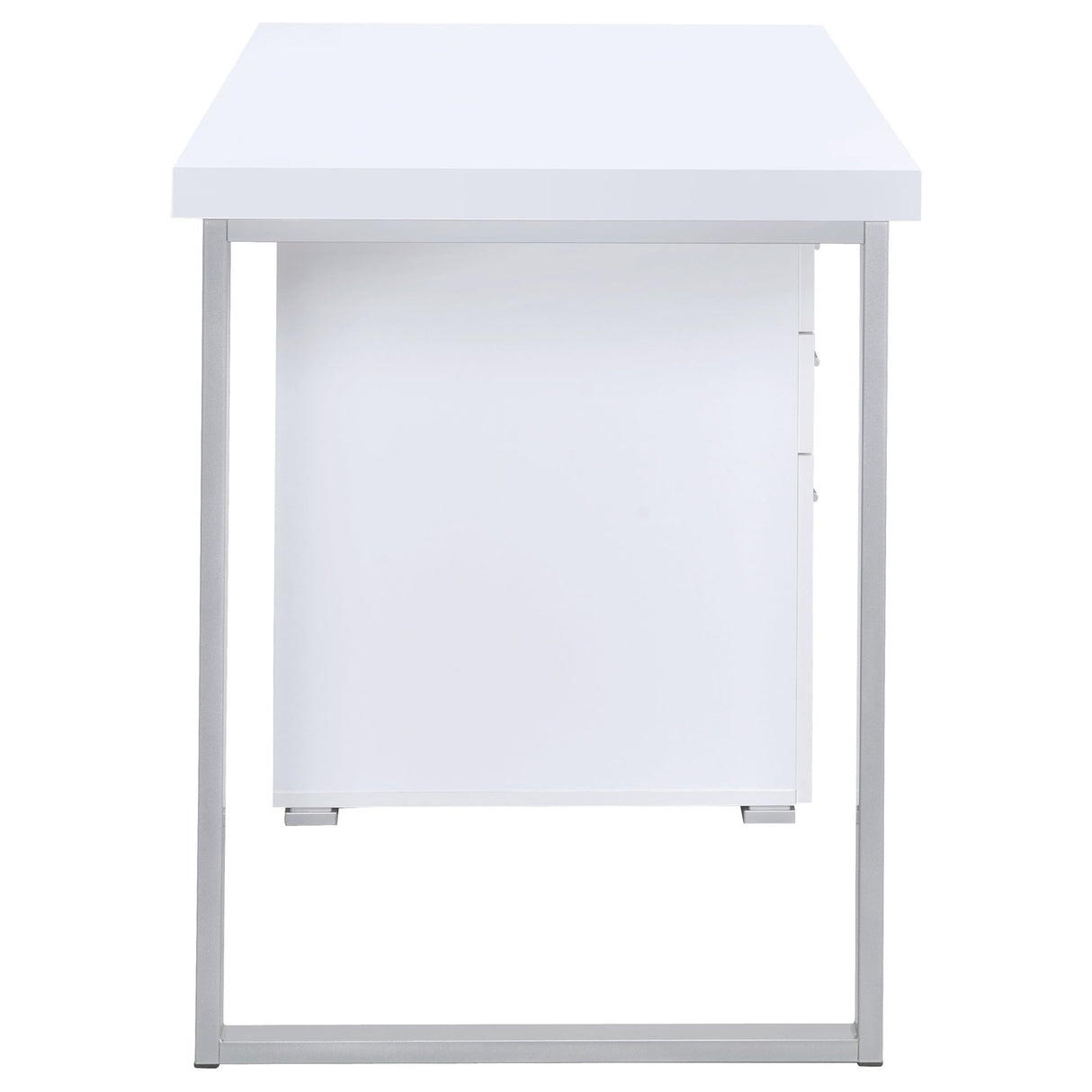 Brennan 3 - drawer Office Desk White | Coaster - 800325 - Home Elegance USA - 9