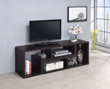 Bookcase / Tv Stand - Velma Convertible TV Console and Bookcase Cappuccino