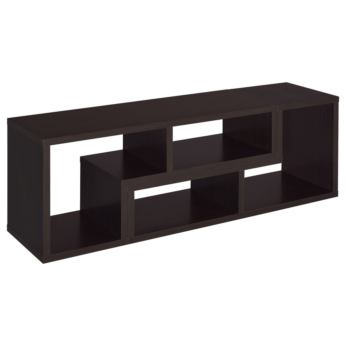 Bookcase / Tv Stand - Velma Convertible TV Console and Bookcase Cappuccino | Coaster - 800329 - Home Elegance USA - 11