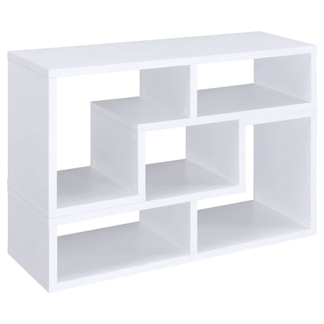 Bookcase / Tv Stand - Velma Convertible TV Console and Bookcase White