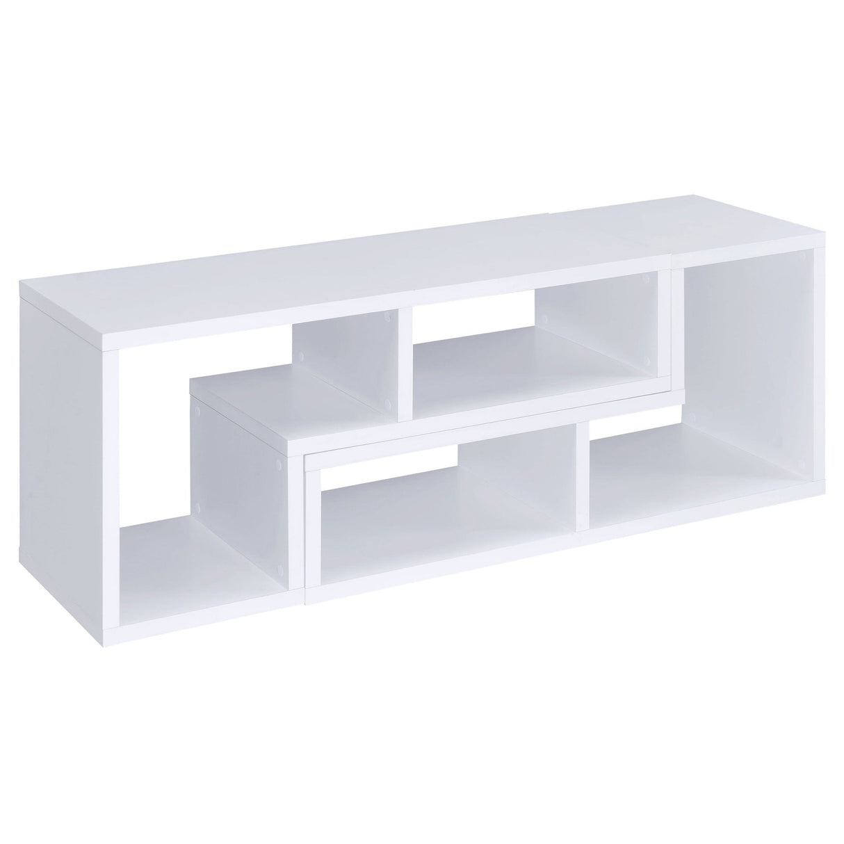 Bookcase / Tv Stand - Velma Convertible TV Console and Bookcase White | Coaster - 800330 - Home Elegance USA - 13