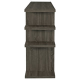 Console Bookcase - Santos 3-tier Bookcase Weathered Grey