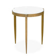 Ocilla Accent Table Brass,White - Gold by Uttermost - View 1