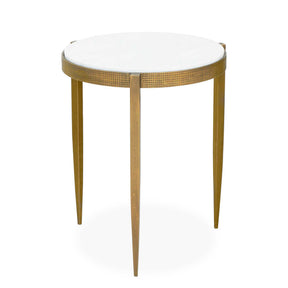 Ocilla Accent Table Brass,White - Gold by Uttermost - View 1