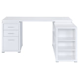 L-Shape Desk - Yvette L-shape Office Desk White