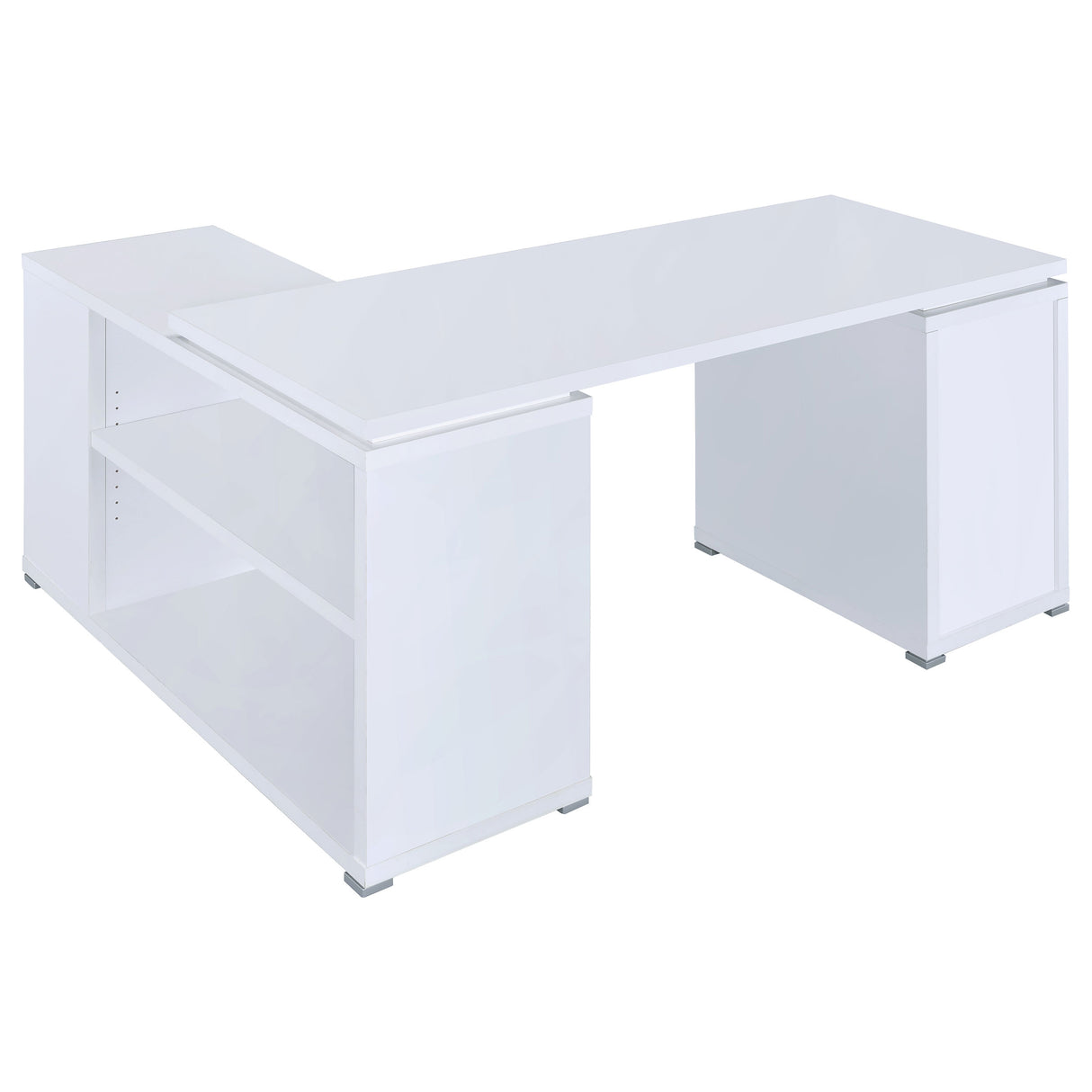 L-Shape Desk - Yvette L-shape Office Desk White