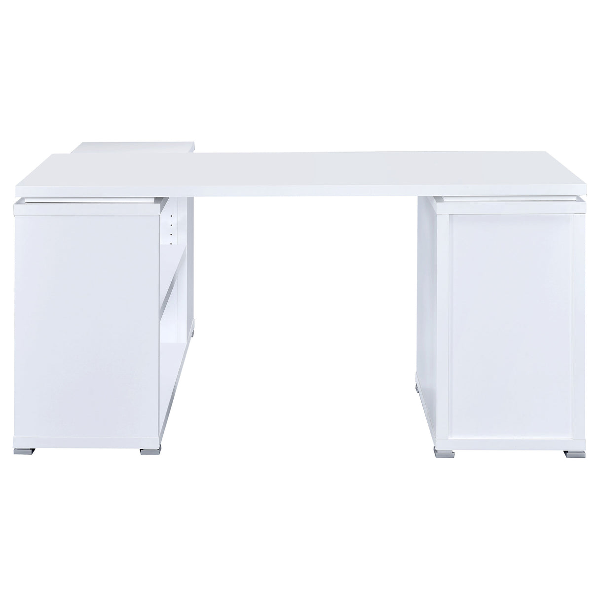 L-Shape Desk - Yvette L-shape Office Desk White