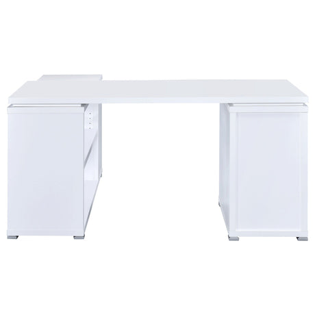 L-Shape Desk - Yvette L-shape Office Desk White