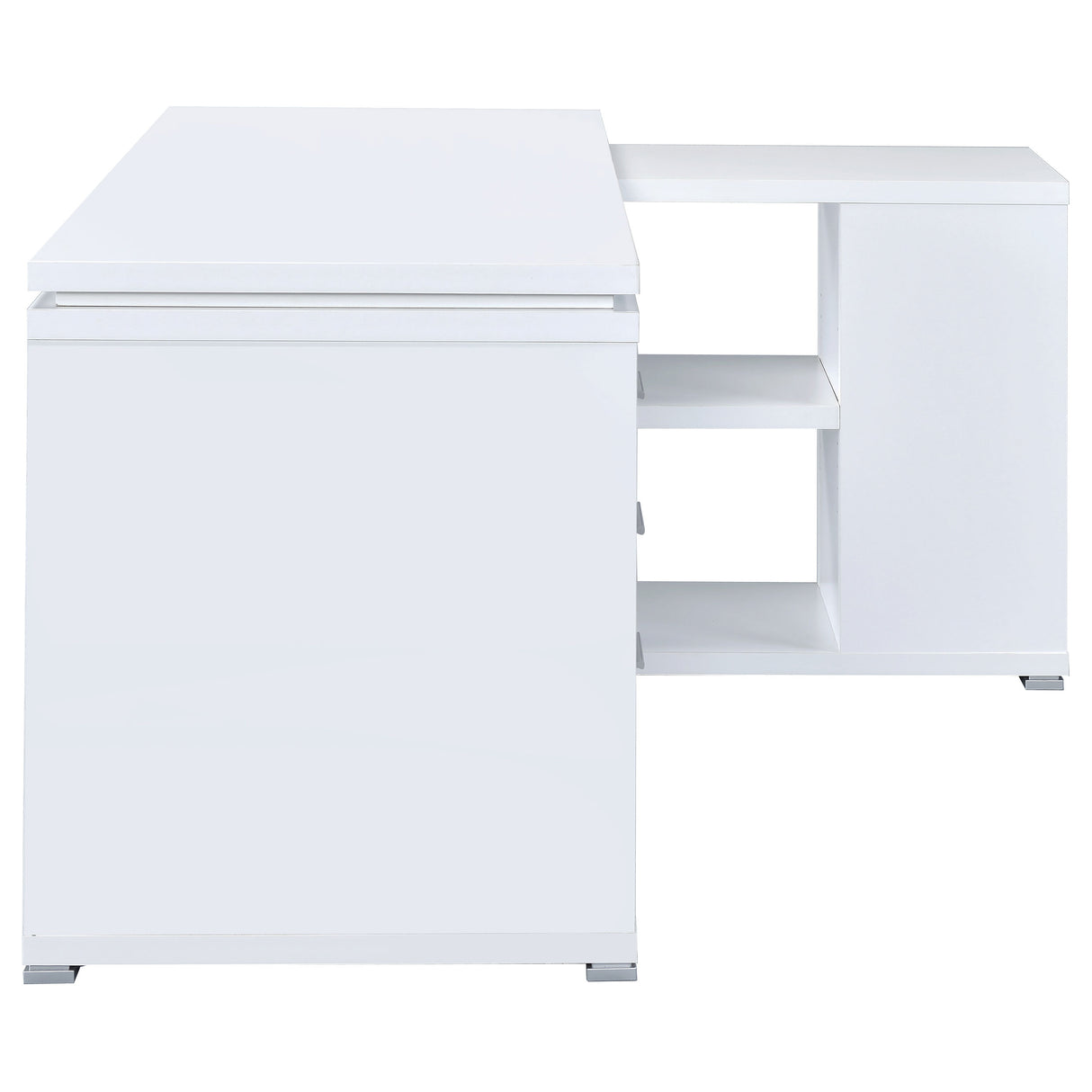 L-Shape Desk - Yvette L-shape Office Desk White