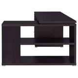 L-Shape Desk - Yvette L-shape Office Desk Cappuccino