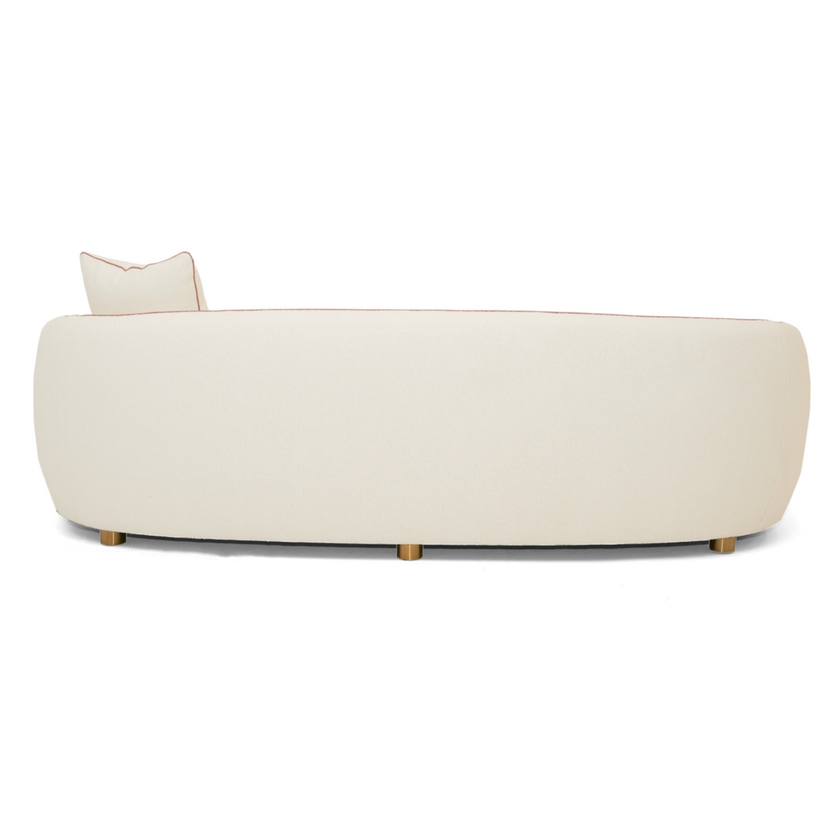 Modrest - Winfree Modern Off White Fabric 3-Seater Sofa