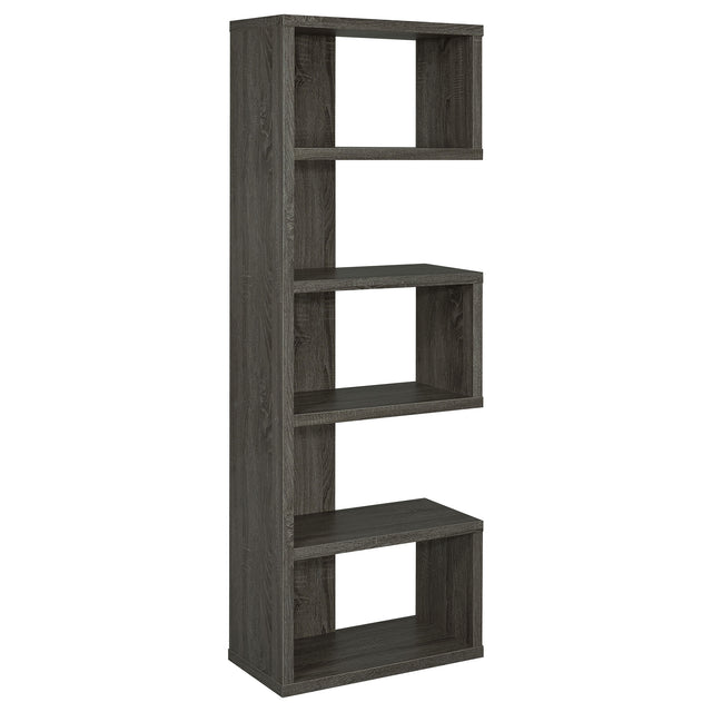 Bookcase - Joey 5-tier Bookcase Weathered Grey