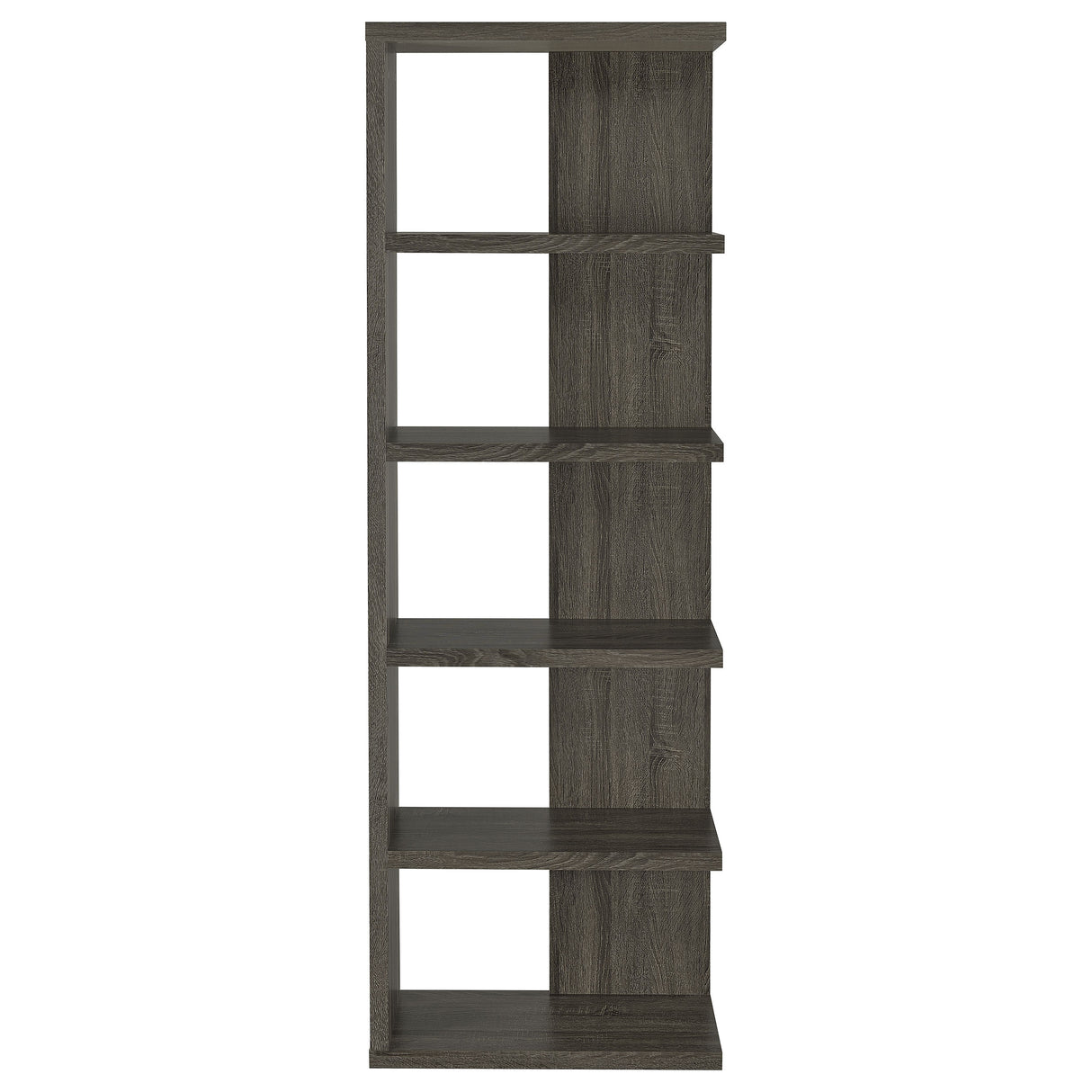 Bookcase - Harrison 5-tier Bookcase Weathered Grey