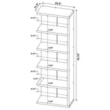 Bookcase - Harrison 5-tier Bookcase Weathered Grey