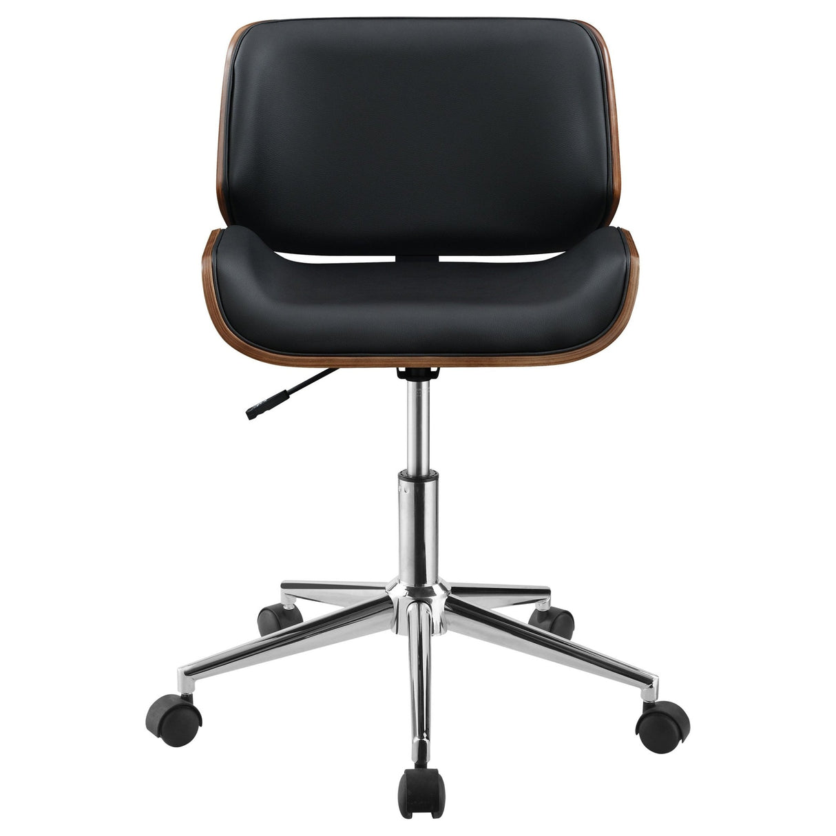 Addington Adjustable Height Office Chair Black and Chrome | Coaster | Home Elegance USA