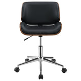 Addington Adjustable Height Office Chair Black and Chrome | Coaster | Home Elegance USA