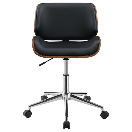 Addington Adjustable Height Office Chair Black and Chrome | Coaster - 800612 - Home Elegance USA - 3