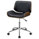 Addington Adjustable Height Office Chair Black and Chrome | Coaster | Home Elegance USA