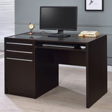 Computer Desk - Halston Rectangular Connect-it Office Desk Cappuccino