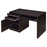 Computer Desk - Halston Rectangular Connect-it Office Desk Cappuccino