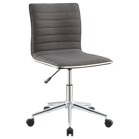 Office Chair - Chryses Adjustable Height Office Chair Grey and Chrome