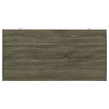 Writing Desk - Dobrev 2-drawer Writing Desk Weathered Grey and Clear