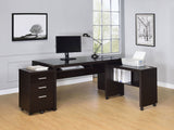 3 Pc Desk Set - Skeena 3 - piece Home Office Set Cappuccino | Coaster | Home Elegance USA