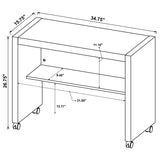 Mobile Return - Skeena Mobile Return with Casters Cappuccino