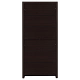 Bookcase - Skylar 5-shelf Bookcase with Storage Drawer Cappuccino