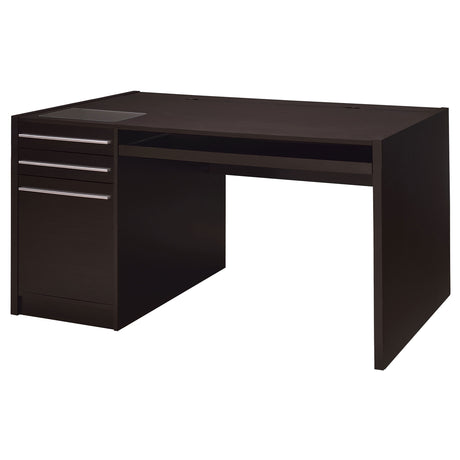 Computer Desk - Halston 3-drawer Connect-it Office Desk Cappuccino