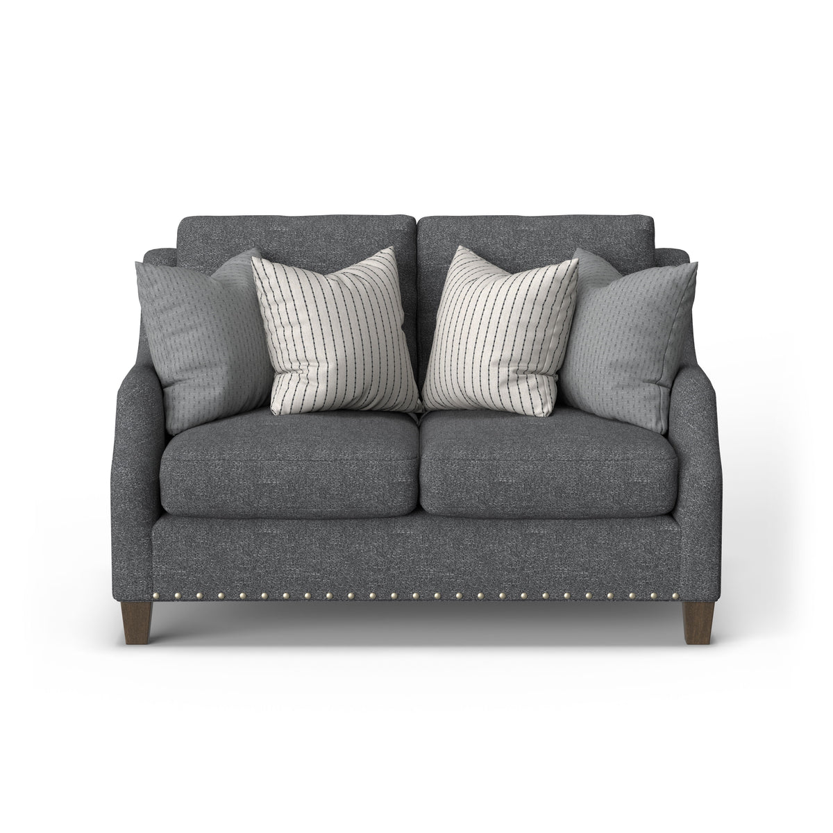 Gianna Fabric Loveseat With Nailhead Trim | Flexsteel