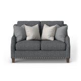 Gianna Fabric Loveseat With Nailhead Trim | Flexsteel