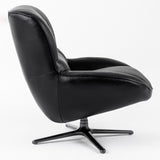 Modrest Theo - Modern Black Leather Accent Chair