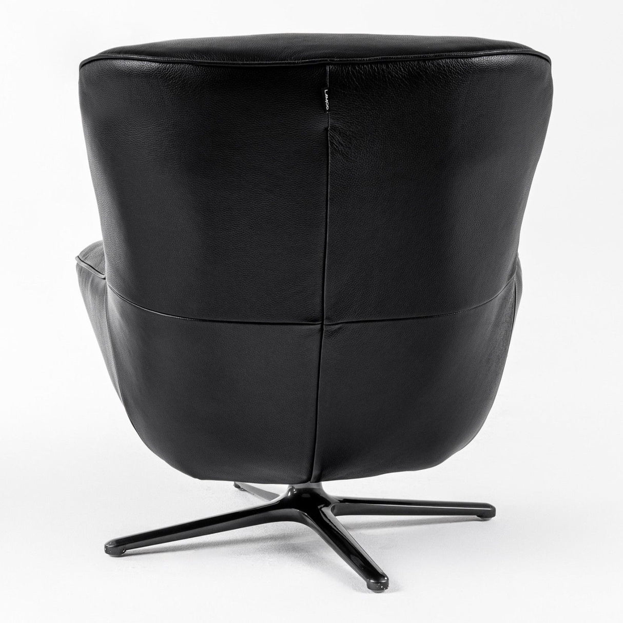 Modrest Theo - Modern Black Leather Accent Chair
