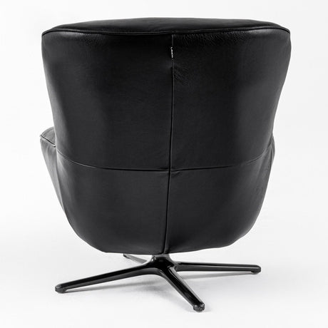 Modrest Theo - Modern Black Leather Accent Chair