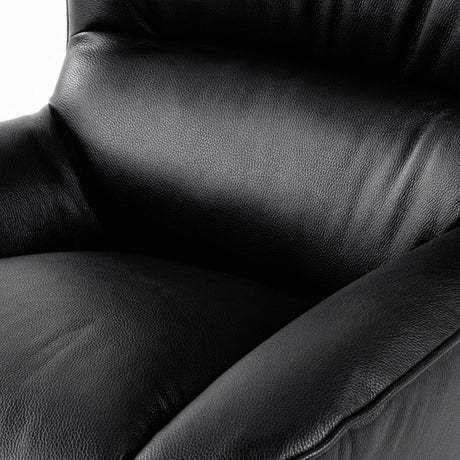 Modrest Theo - Modern Black Leather Accent Chair