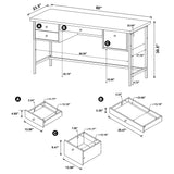 Writing Desk - Kemper 4-drawer Writing Desk Salvaged Cabin