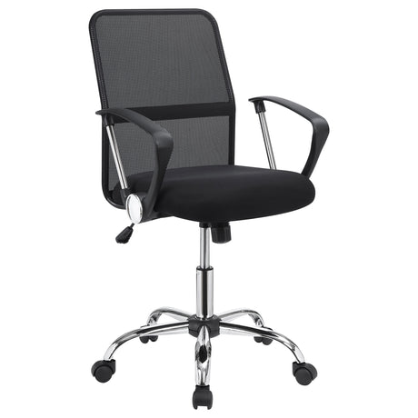 Office Chair - Gerta Office Chair with Mesh Backrest Black and Chrome