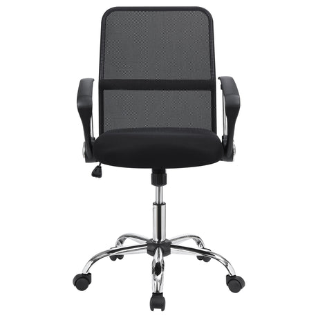 Office Chair - Gerta Office Chair with Mesh Backrest Black and Chrome