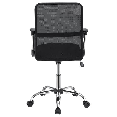 Office Chair - Gerta Office Chair with Mesh Backrest Black and Chrome